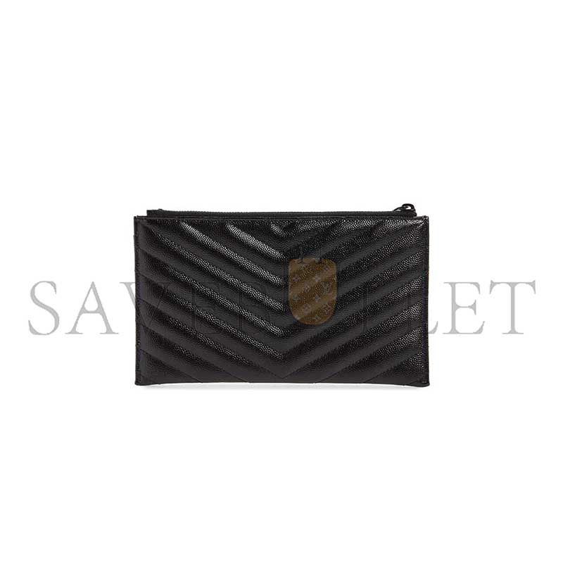 Y51 monogramme quilted calfskin zip pouch 423297 (23*13*1cm)